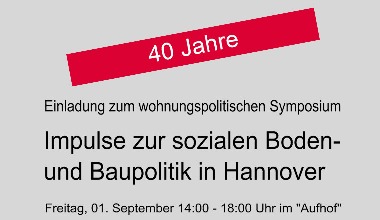 Einladung zum wohnungspolitischen Symposium